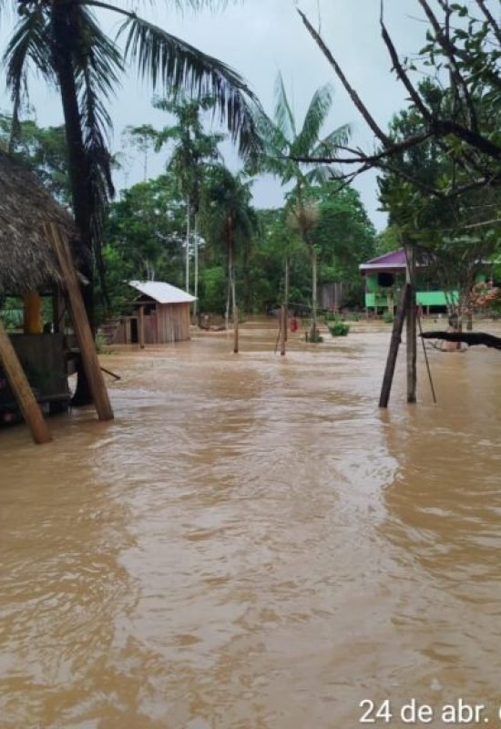 Maior enchente da história atinge 18 aldeias na Terra Indígena Rio Gregório
