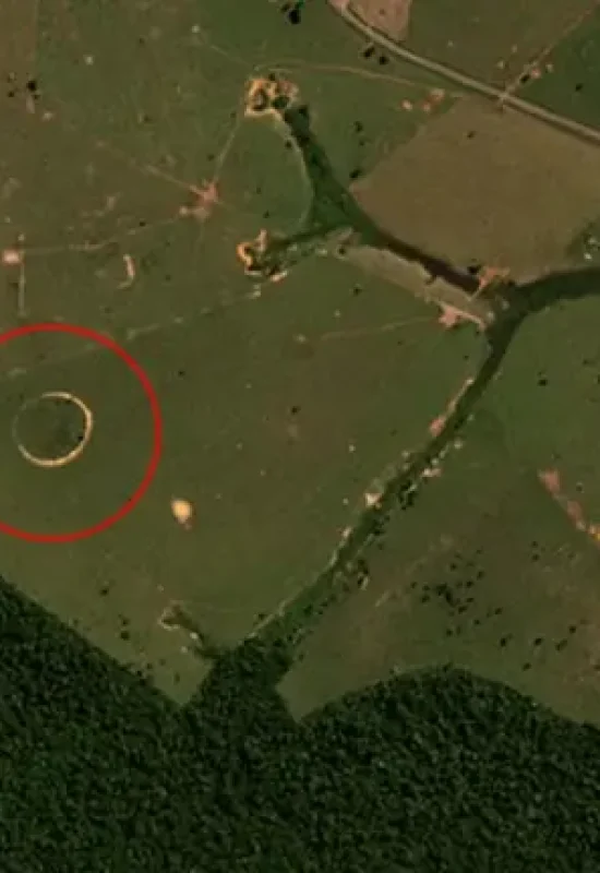 Do alto: imagens do espaço revelam detalhes inéditos dos geoglifos no Acre