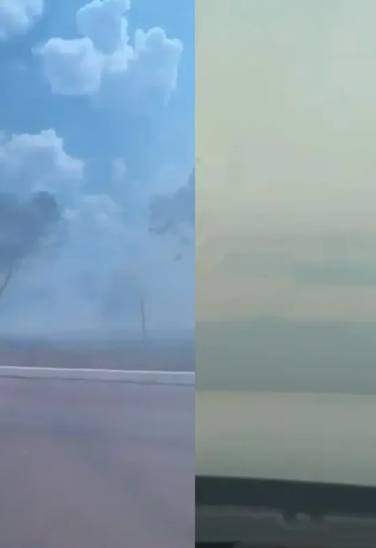 Queimadas: fumaça invade a pista e prejudica trânsito em Rio Branco